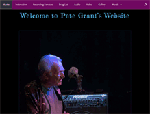 Tablet Screenshot of petegrant.com